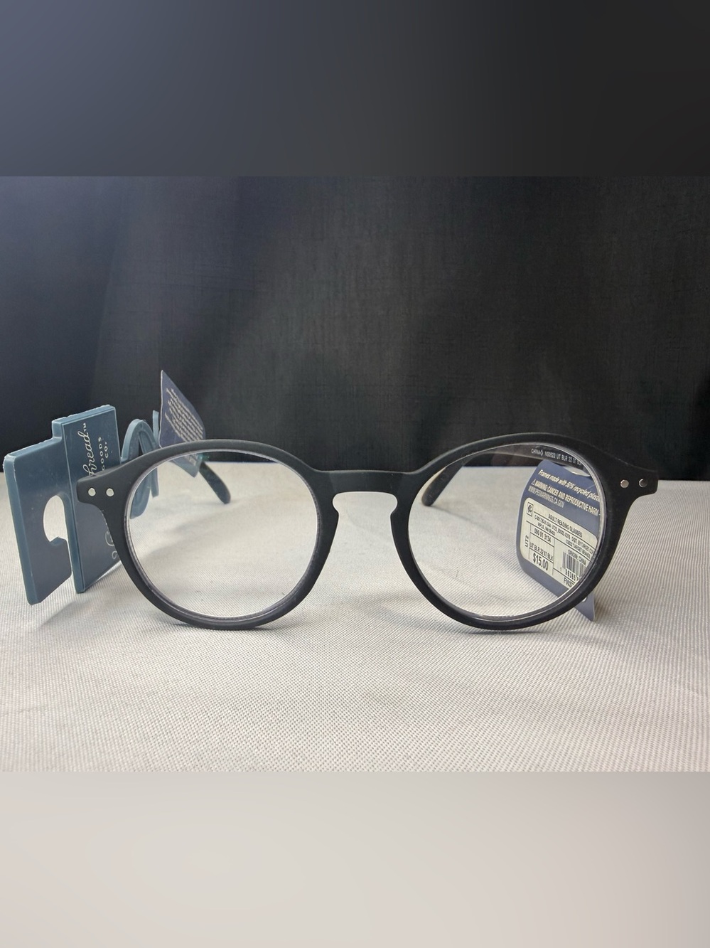 Universal Thread Black +2.0 Round Men's Readers W/ Blue Light Filtering NWT
